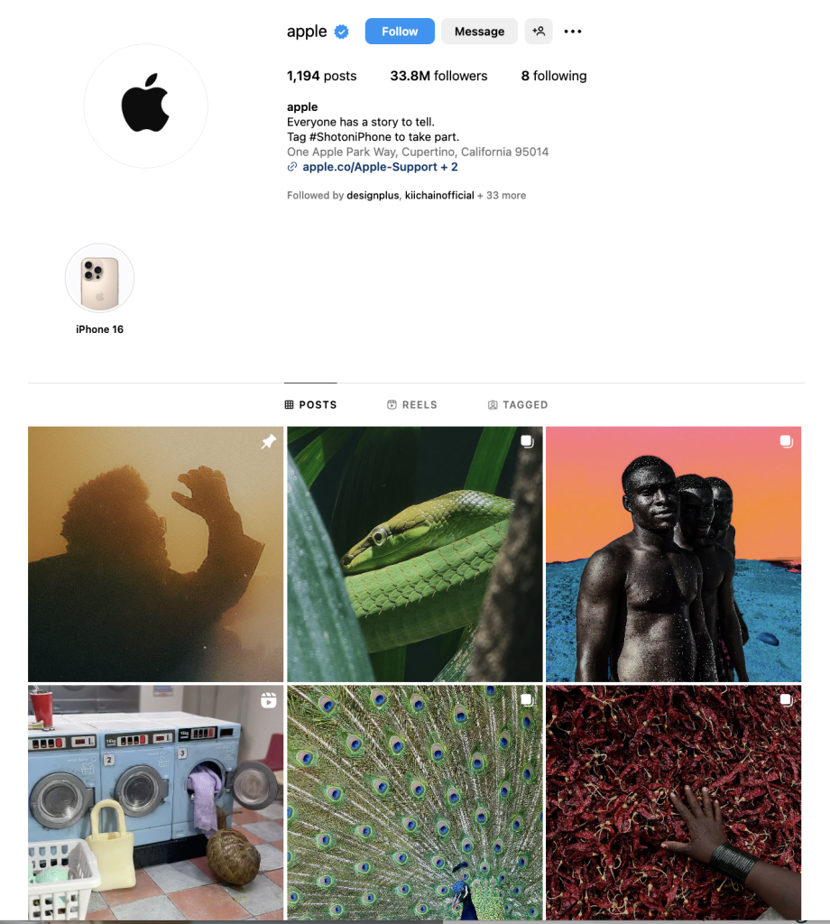 Instagram apple