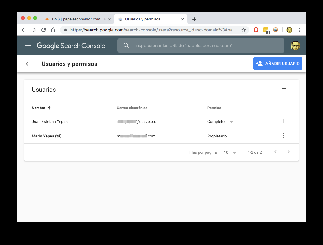 Cómo registrar un sitio Web en Google Search Console usando DNS