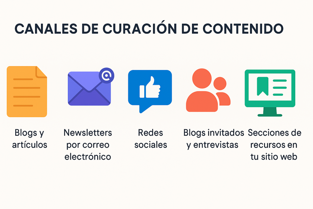 donde curar contenido