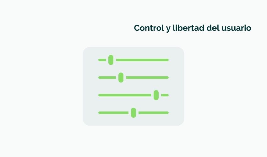 Control y libertad del usuario