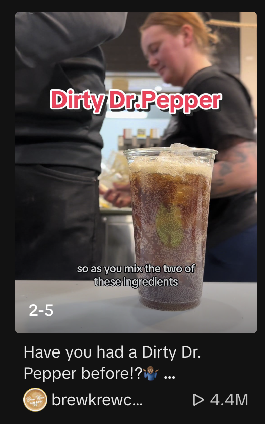 dr pepper en tik tok